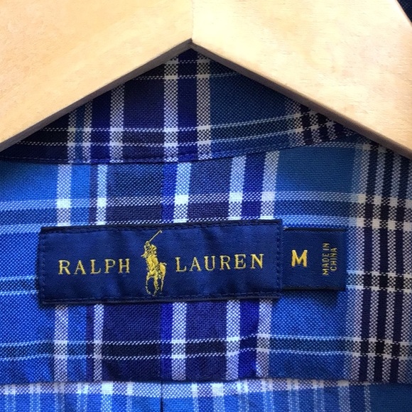 Ralph Lauren woven cotton long sleeve button down shirt (Classic Medium) - Picture 7 of 10